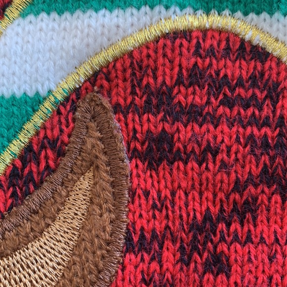 New Directions Red Christmas Sweater, XL - Picture 4 of 7